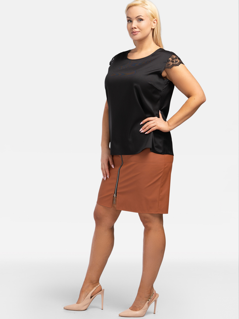 Bluzka damska Karko BA247 46-48 Czarna (5903676136705) - obraz 5