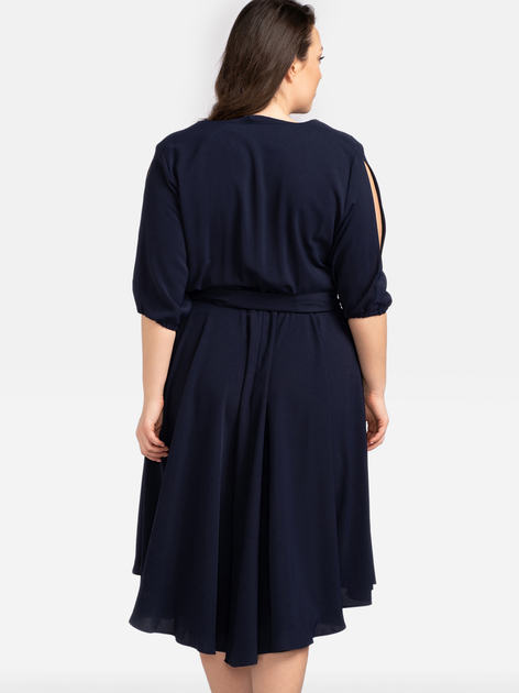 Сукня міді літня жіноча Karko SB471 38/40 Темно-синя (5903676101420) - зображення 2