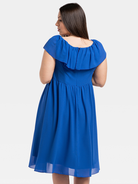 Сукня вечірня міді літня жіноча Karko SB532 40 Синя (5903676115984) - зображення 2