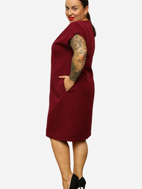 Sukienka tunika damska Karko SC136 50-52 Bordowa (5903676203728) - obraz 3