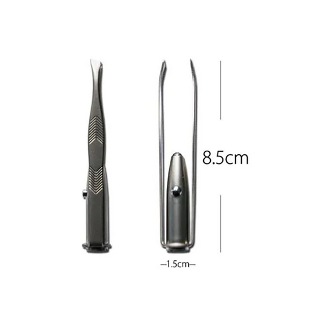 Пинцет для бровей LED Light Makeup Tool со светодиодной подсветкой 467 - изображение 5