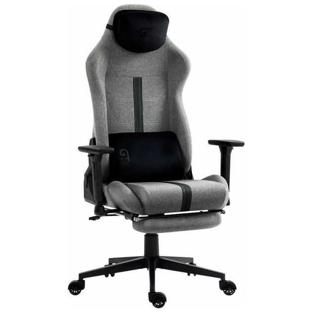 Крісло ігрове GT Racer X-2309 Gray (X-2309 Fabric Gray) - зображення 2