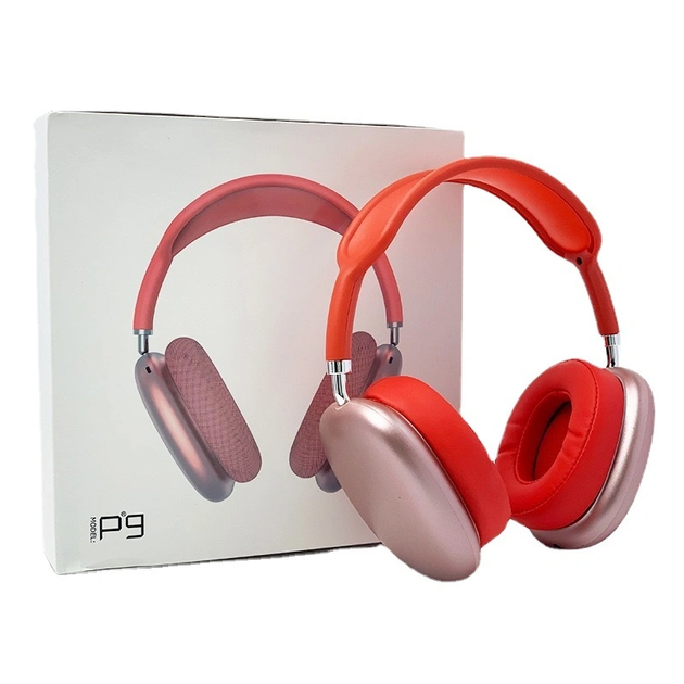 Беспроводные наушники с микрофоном P9 BT 9143 Красный - изображение 2