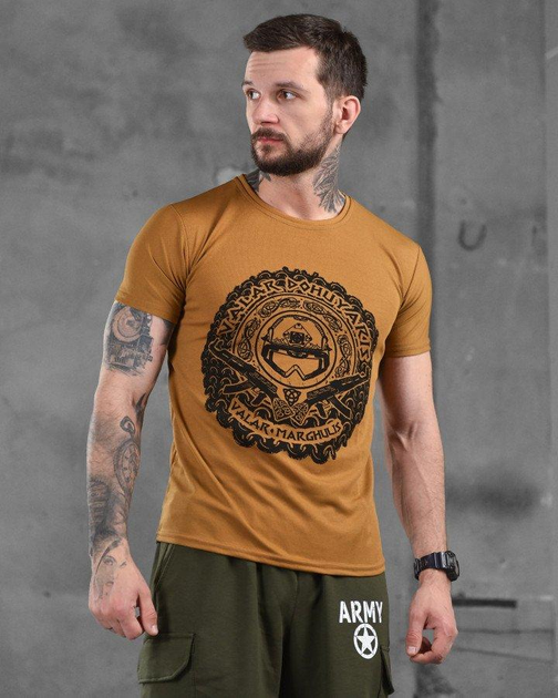 Армійська чоловіча футболка Valar Morghulis потовідвідна 3XL койот (87307) - зображення 1
