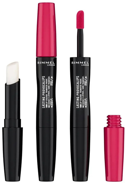 Zestaw kosmetyków do makijażu Rimmel London Lip Combo Provocalips Trendy Pink Błyszczyk 2.3 ml + Balsam 1.6 g + Ołówek do ust 1.2 g (3616305583550) - obraz 3