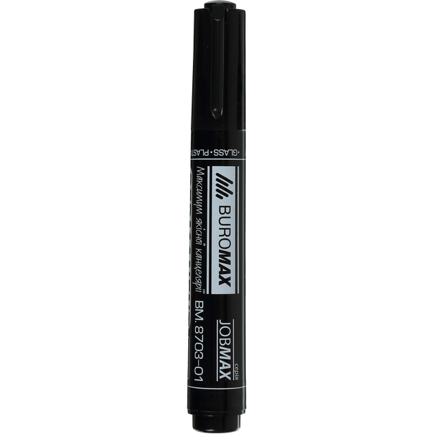 Маркер перманетний Buromax Jobmax 2-4мм чорний (BM.8703-01) - изображение 2