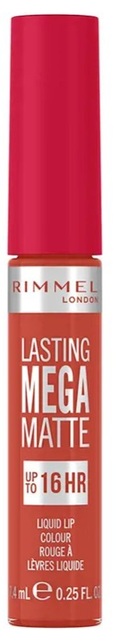Szminka Rimmel Lasting Mega Matte Liquid Lip Colour 920 Scarlet Flames 7.4 ml (3616304350504) - obraz 1