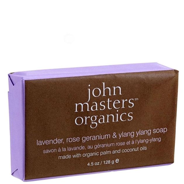 Mydło John Masters Organics Face  and  Body Bar w. Lavender  and  Ylang Ylang 128 g (669558003033) - obraz 1