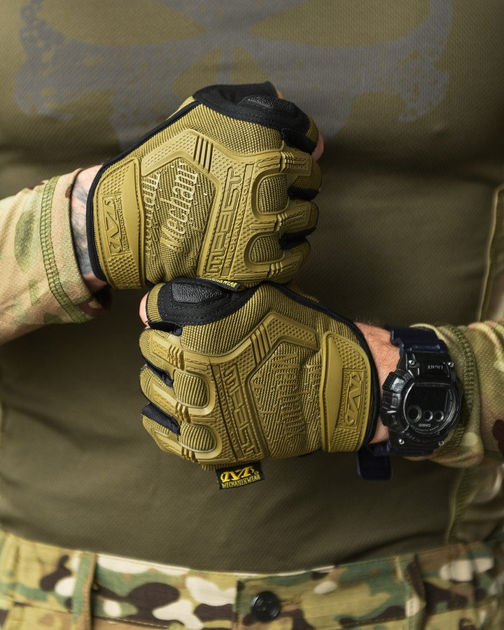 Перчатки тактические mechanix mpact® fingerless coyote gloves 0 L - изображение 2