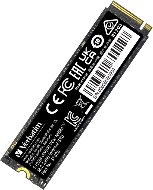 Dysk SSD Verbatim Vi5000 512GB M.2 2280 NVMe PCIe 4.0 x4 3D NAND TLC (0023942318255) - obraz 4