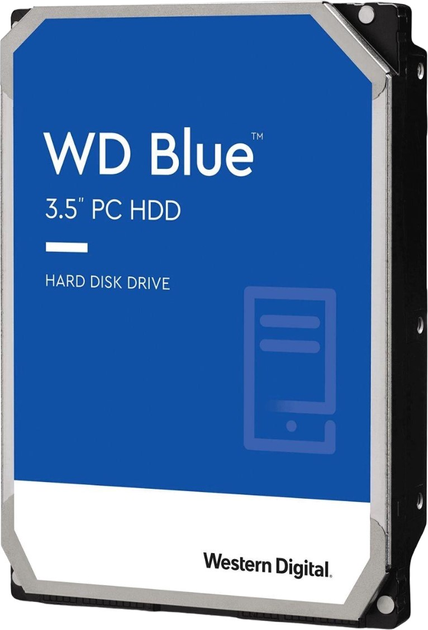 Жорсткий диск Western Digital Blue CMR 6TB 5400rpm 256MB 3.5 SATA III (WD60EZAX) - зображення 1