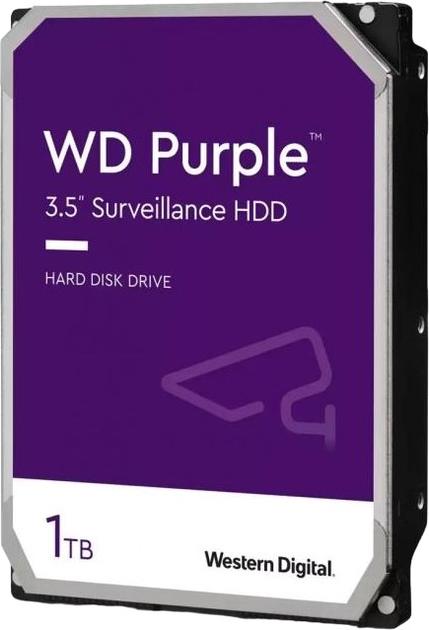 Жорсткий диск Western Digital Purple Surveillance 1TB 5400rpm 64MB 3.5 SATA III (WD11PURZ) - зображення 1
