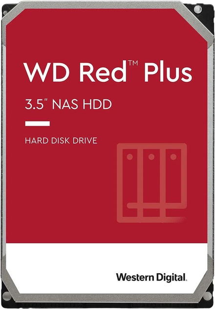 Жорсткий диск Western Digital Red Plus NAS 3TB 5400rpm 256MB 3.5 SATA III (WD30EFPX) - зображення 1