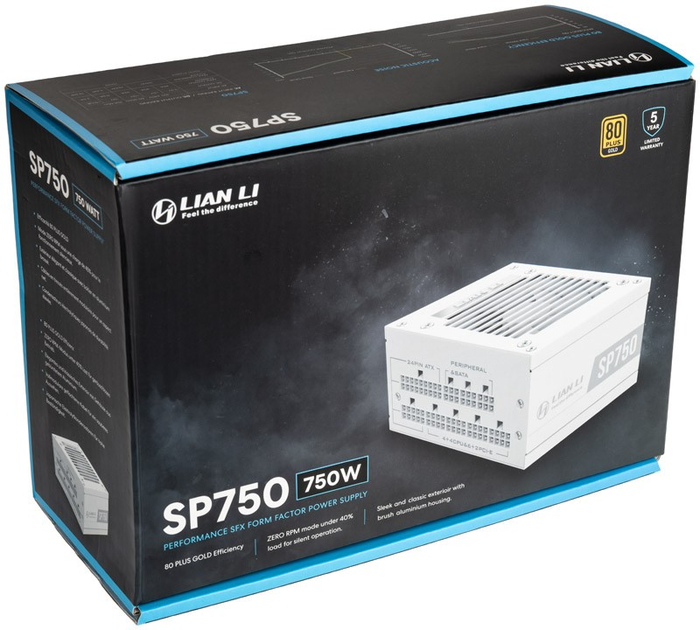Zasilacz Lian Li SP750W SFX 80 Plus Gold 750W White (4718466011206) - obraz 9