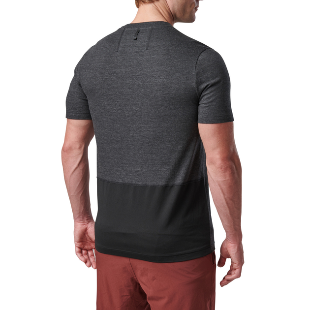 Футболка тактична потовідвідна 5.11 Tactical PT-R Charge Short Sleeve Top 2.0 Black Heather M (82128-135) - зображення 2