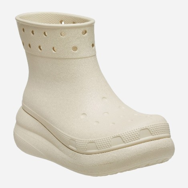 Жіночі гумові чоботи низькі Crocs Classic Crush Rain Boot 207946-BONE 36-37 Кремові (196265156931) - зображення 2