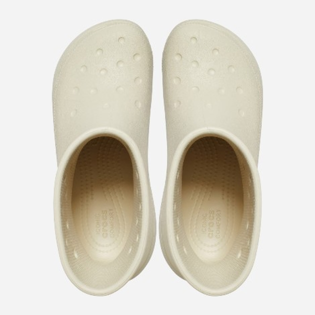 Жіночі гумові чоботи низькі Crocs Classic Crush Rain Boot 207946-BONE 36-37 Кремові (196265156931) - зображення 7
