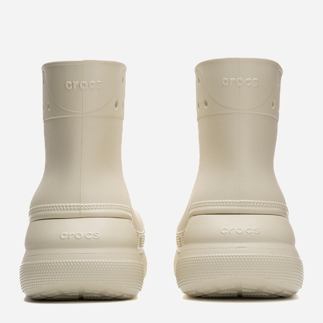 Жіночі гумові чоботи низькі Crocs Classic Crush Rain Boot 207946-BONE 41-42 Кремові (196265156979) - зображення 6