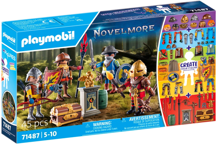 Zestaw figurek Playmobil My Knights of Novelmore 45 elementów (4008789714879) - obraz 1