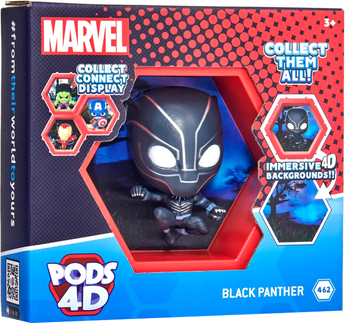 Figurka WOW Pods 4D Marvel Black Panther 12 x 10.2 cm (5055394026285) - obraz 1