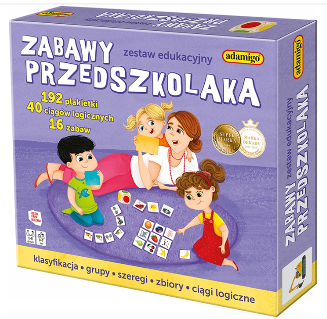 Набір карток Adamigo Zabawy przedszkolaka (5902410007578) - зображення 1