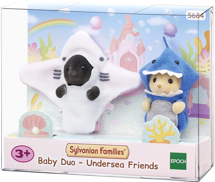Zestaw figurek Sylvanian Families Baby Duo Undersea Friends 2 szt (5054131056844) - obraz 1