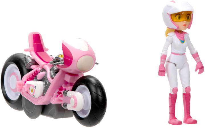 Figurka Jakks Pacific Sherwood Super Mario Movie Peach With Kart 6 cm (0192995417694) - obraz 4