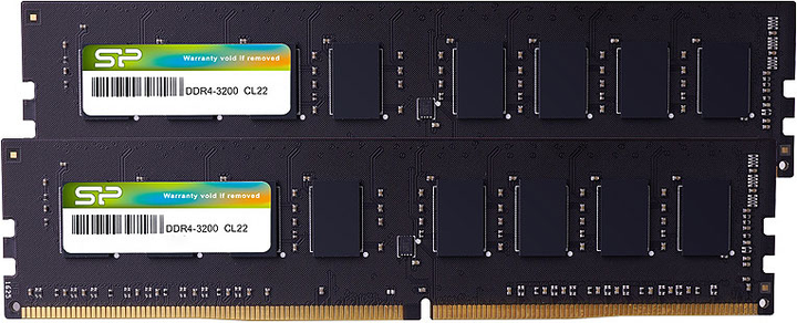 Pamięć Silicon Power DDR4-3200 16384 MB PC4-25600 (Kit of 2x8192) (SP016GBLFU320X22) - obraz 1