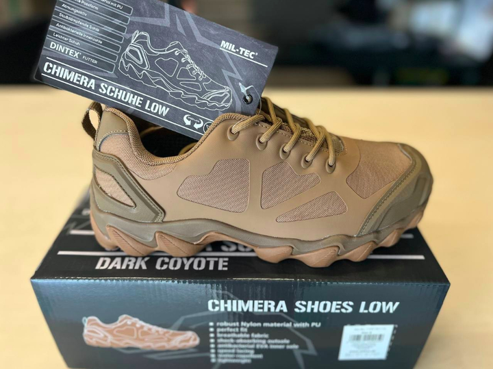 Кроссовки Mil-Tec Chimera schuhe low с мембраной 46 Койот (4046872409103) M-T - изображение 2