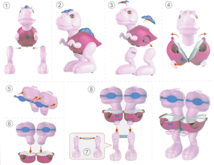 Туалетний столик Mega Creative 2 in 1 Dino Beauty Shop з аксесуарами 34 предмети (5905523609479) - зображення 7