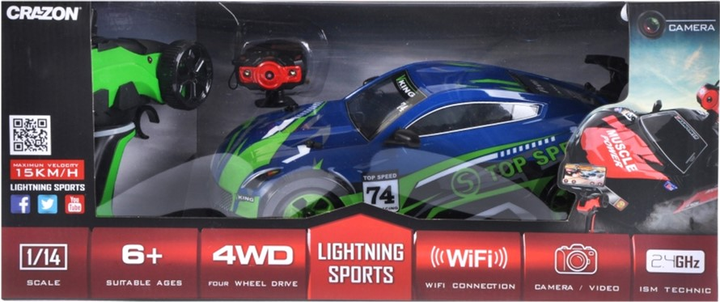 Гоночний автомобіль на радіокеруванні Crazon Lightning Sports (5908275129219) - зображення 1