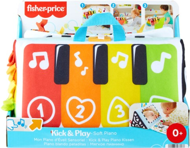 Zabawka muzyczna Fisher Price Kick & Play Piano Kissen (0194735138036) - obraz 1