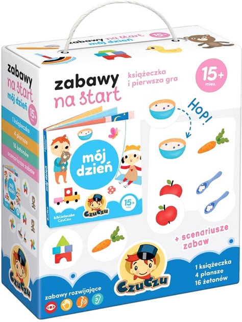 Zestaw edukacyjny Bright Junior Media Zabawy na start Mój dzień Czu Czu (9788365773944) - obraz 1