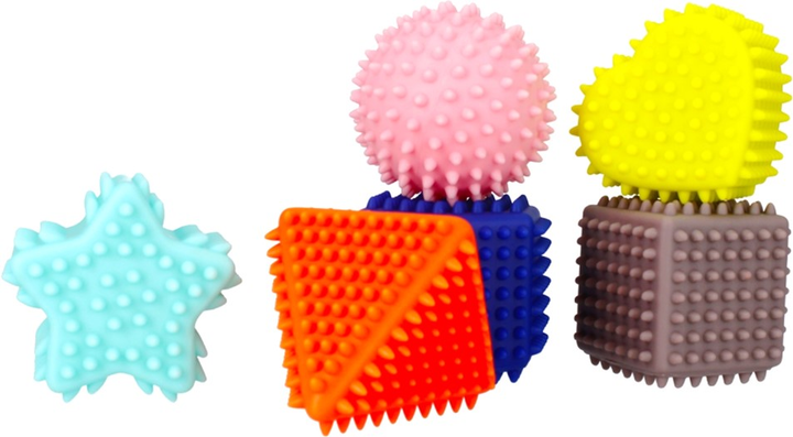 Набір сенсорних фігурок Bam Bam Sensory Ball 6 шт (5904335829815) - зображення 6