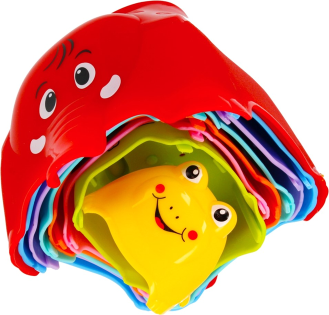 Piramidka Bam Bam Kubeczki do układania Zwierzaki (5903246437416) - obraz 6