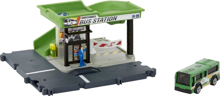 Ігровий набір Matchbox Action Drivers Bus Station Автовокзал (0194735025923) - зображення 2