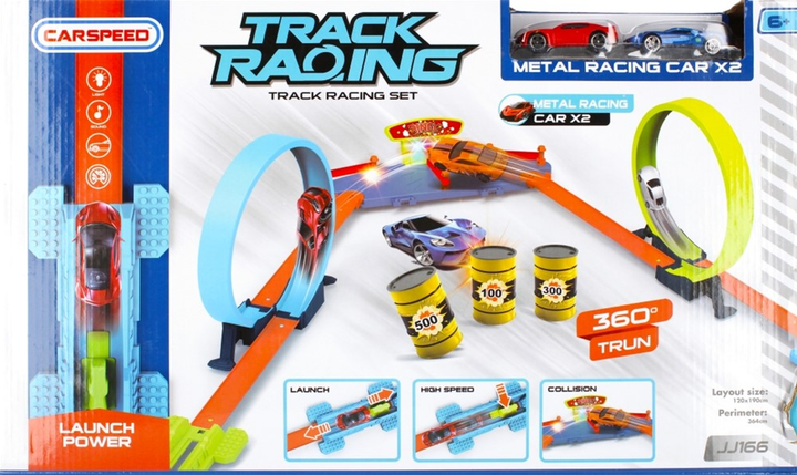 Автомобільний трек Mega Creative CarSpeed Track Racing з аксесуарами 502242 (5904335860603) - зображення 1