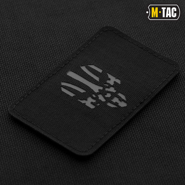 Нашивка M-Tac Месник горизонтальна Laser Cut Black/Grey - зображення 2
