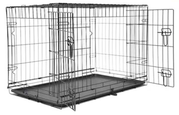 Buda dla psa Nordic Paws Wire cage black L 92 x 57 x 64 cm (540058525265) (5400585252651) - obraz 1