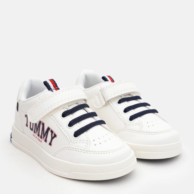 Детские кроссовки для мальчика Tommy Hilfiger Velcro T1B4-32218-1384X336 25 Белый/Синий (8056380930934) 