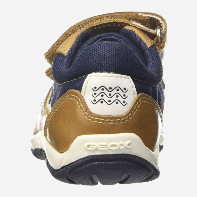Buty sportowe chłopięce Geox B8232A0CL10-C5GF4 27 Karmelowy/Granatowy (8058279180338) - obraz 4