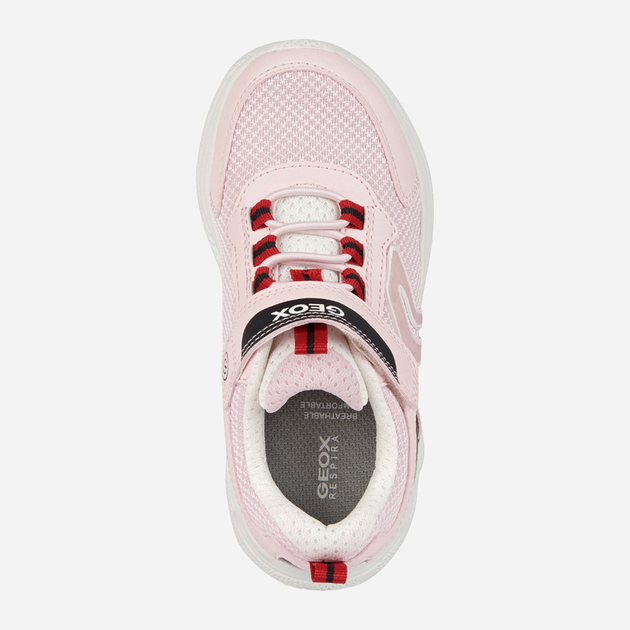 Buty sportowe dla dziewczynki Geox J25FWC01454-C8T9B 34 Jasnoróżowy/Czarny (8056206061750) - obraz 4