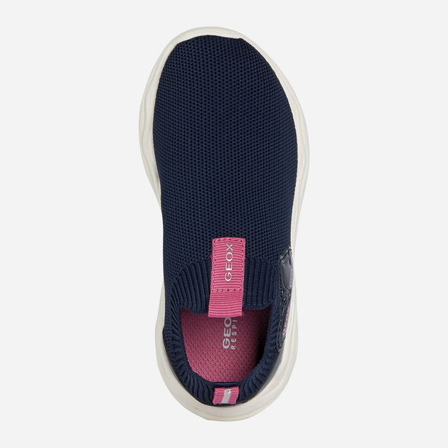Buty sportowe dla dziewczynki świecące LED Geox J35GUB06KBC-C4268 27 Granatowe (8056206076846) - obraz 4