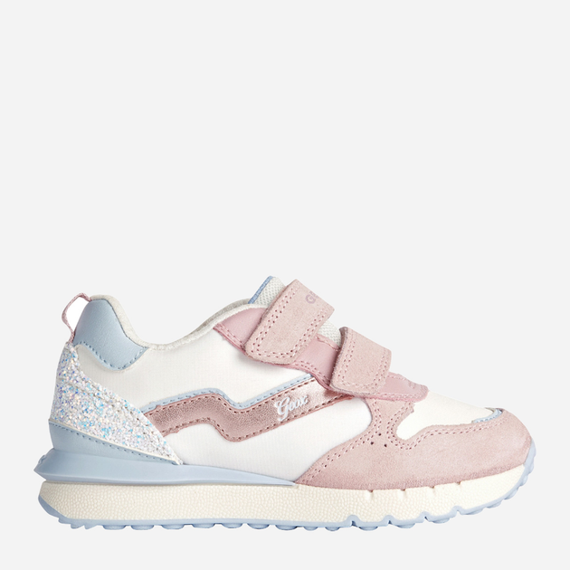 Підліткові кросівки для дівчинки Geox J35GZD022FU-C0674 36 Білий/Рожевий (8056206079410) - зображення 1