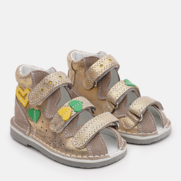 Детские кожаные ортопедические сандалии для девочки Slin's 11637-016 24 ...