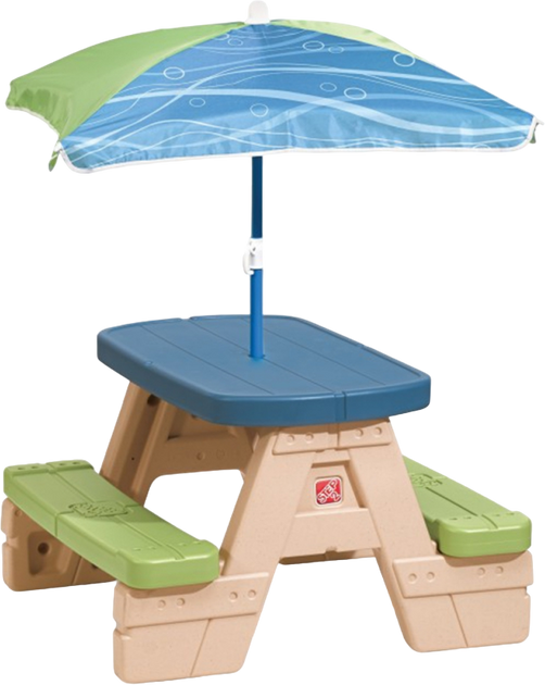 Stół Piknikowy Step 2 z Parasolką dla dzieci (0733538841844) - obraz 1