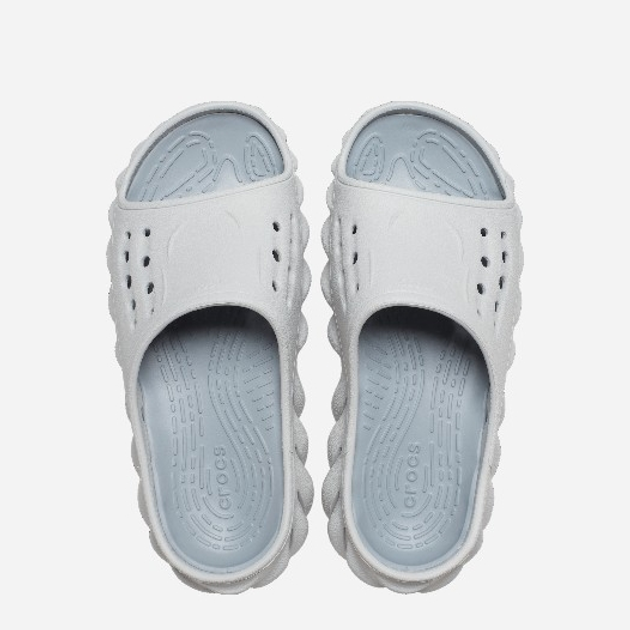 Підліткові шльопанці для хлопчика Crocs CR208185-ATMO 37-38 J5 Світло-сірі (196265252770) - зображення 3