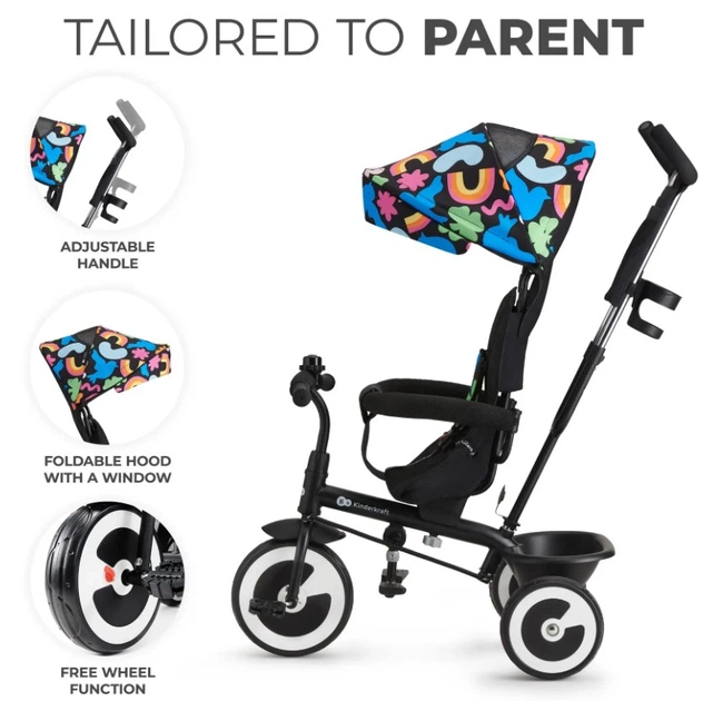 Триколісний велосипед Kinderkraft Aston Aston Happy Shapes (KRASTO00HAP0000) - зображення 8