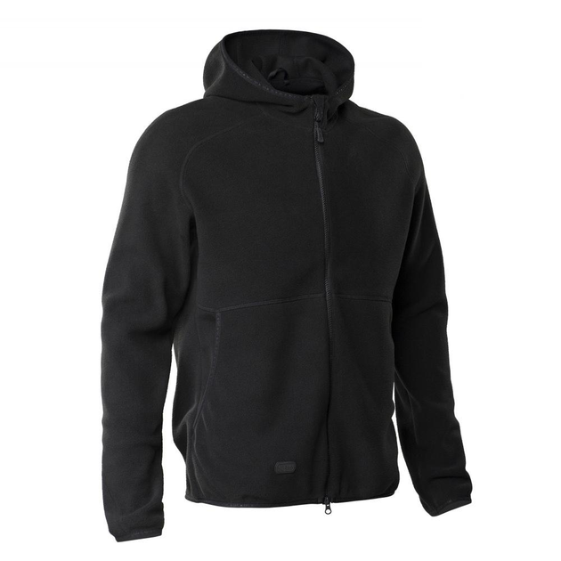 Тактическая M-Tac кофта Lite Microfleece Hoodie Black черная S - изображение 2