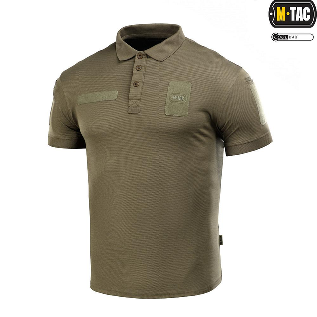 Летнее поло M-Tac Elite Tactical Coolmax Olive олива 2XL - зображення 1